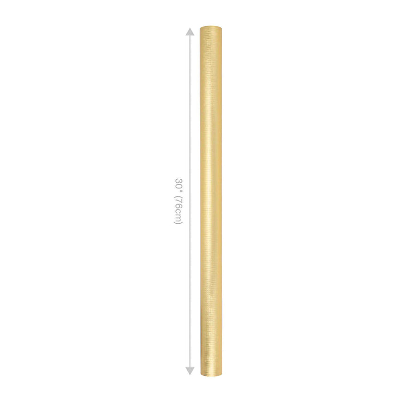 30" x 10' Wrapping Paper | Metallic Gold Textured