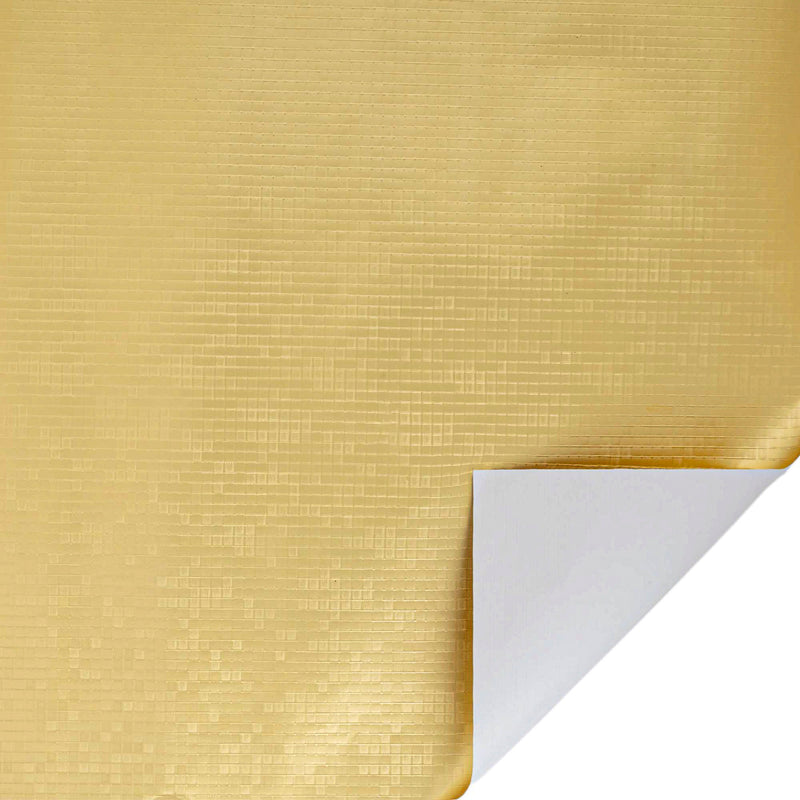 24" x 417' Wrapping Paper Half Ream | Metallic Gold Textured