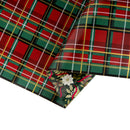 30" x 10' Holiday Reversible Metallic Wrapping Paper | Rich Plaid and Holiday Floral and Ribbons