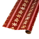 30" x 10' Holiday Reversible Wrapping Paper | Gingerbread Cookies and Holiday Checks