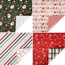 30" x 10' Holiday Reversible Wrapping Paper Bundle (4-pack) | Santa and Treats