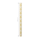 30" x 10' Holiday Reversible Metallic Wrapping Paper | Gold Damask and Gold Bows