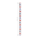 30" x 10' Holiday Reversible Wrapping Paper | Christmas Icons and Bows and Red/White Diagonal Stripe