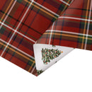 30" x 10' Holiday Reversible Wrapping Paper | Traditional Tartan Plaid and Decorated Trees