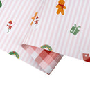 30" x 10' Holiday Reversible Wrapping Paper | Christmas Cuties on Stripes and Merry Checks