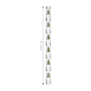 30" x 10' Holiday Reversible Wrapping Paper | All-over Trees and Green/White Plaid