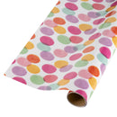 30" x 10' Reversible Everyday Wrapping Paper | Party Dots Red Multicolor w/ Blue Multicolor Party Dots