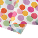 30" x 10' Reversible Everyday Wrapping Paper | Party Dots Red Multicolor w/ Blue Multicolor Party Dots