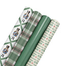 30" x 10' Wrapping Paper Bundle (4-pack) | Northfolk Pine Nutcracker