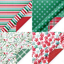 30" x 10' Wrapping Paper Bundle (4-pack) | Watercolor Christmas
