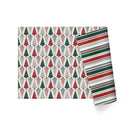 30" x 10' Wrapping Paper Bundle | Retro Trees/Retro Multicolor Stripe