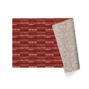 30" x 10' Reversible Holiday Wrapping Paper | Jolly Time Words/Retro Candycanes