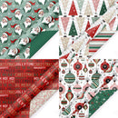 30" x 10' Wrapping Paper Bundle (4-pack) | Retro Santa Cheer