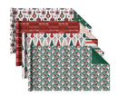 30" x 10' Wrapping Paper Bundle (4-pack) | Retro Santa Cheer