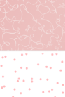 30" x 10' Reversible Wrapping Paper | Curling Bows w/ Scattered Hearts